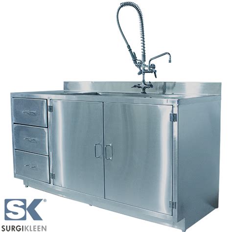 stainless steel cabinet sink|free standing stainless steel cabinets.